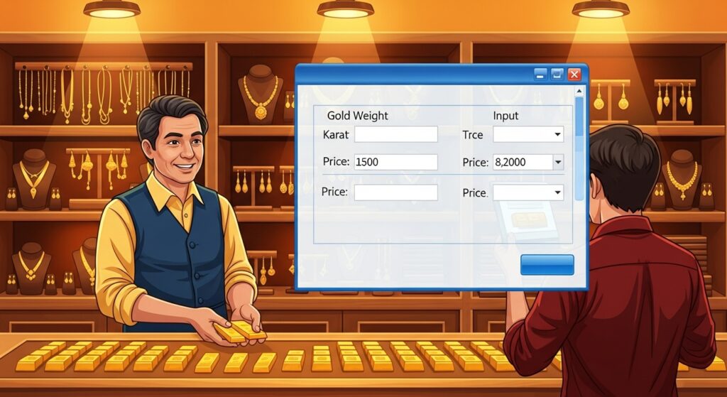 دليل شامل لاستخدام برنامج حساب الذهب في متاجر الذهب