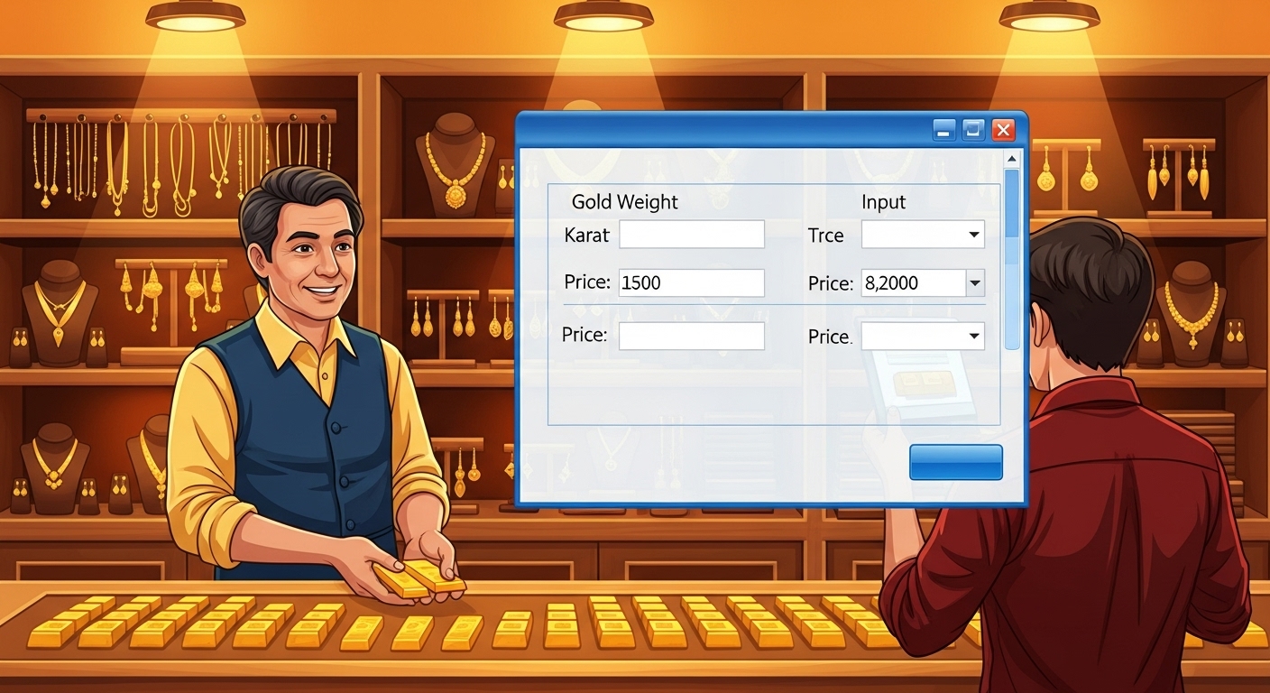 دليل شامل لاستخدام برنامج حساب الذهب في متاجر الذهب
