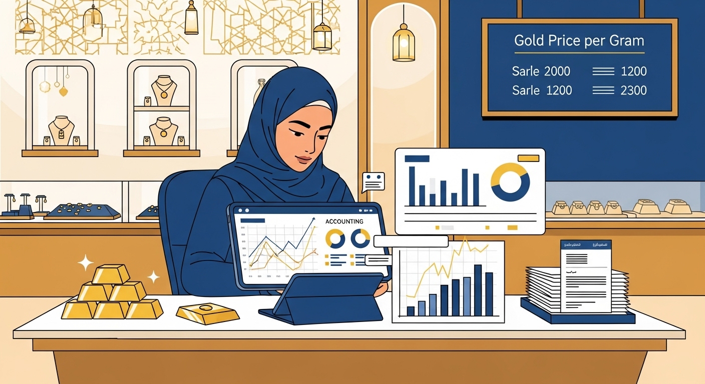 محاسبة الذهب والمجوهرات